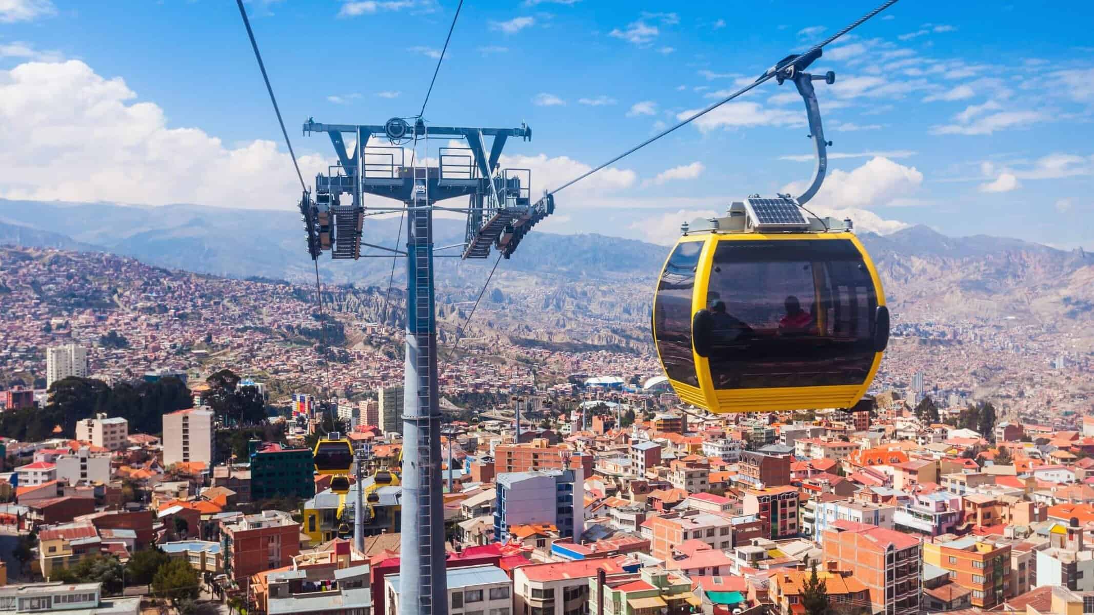 La Paz Bolivien Guide Seilbahn