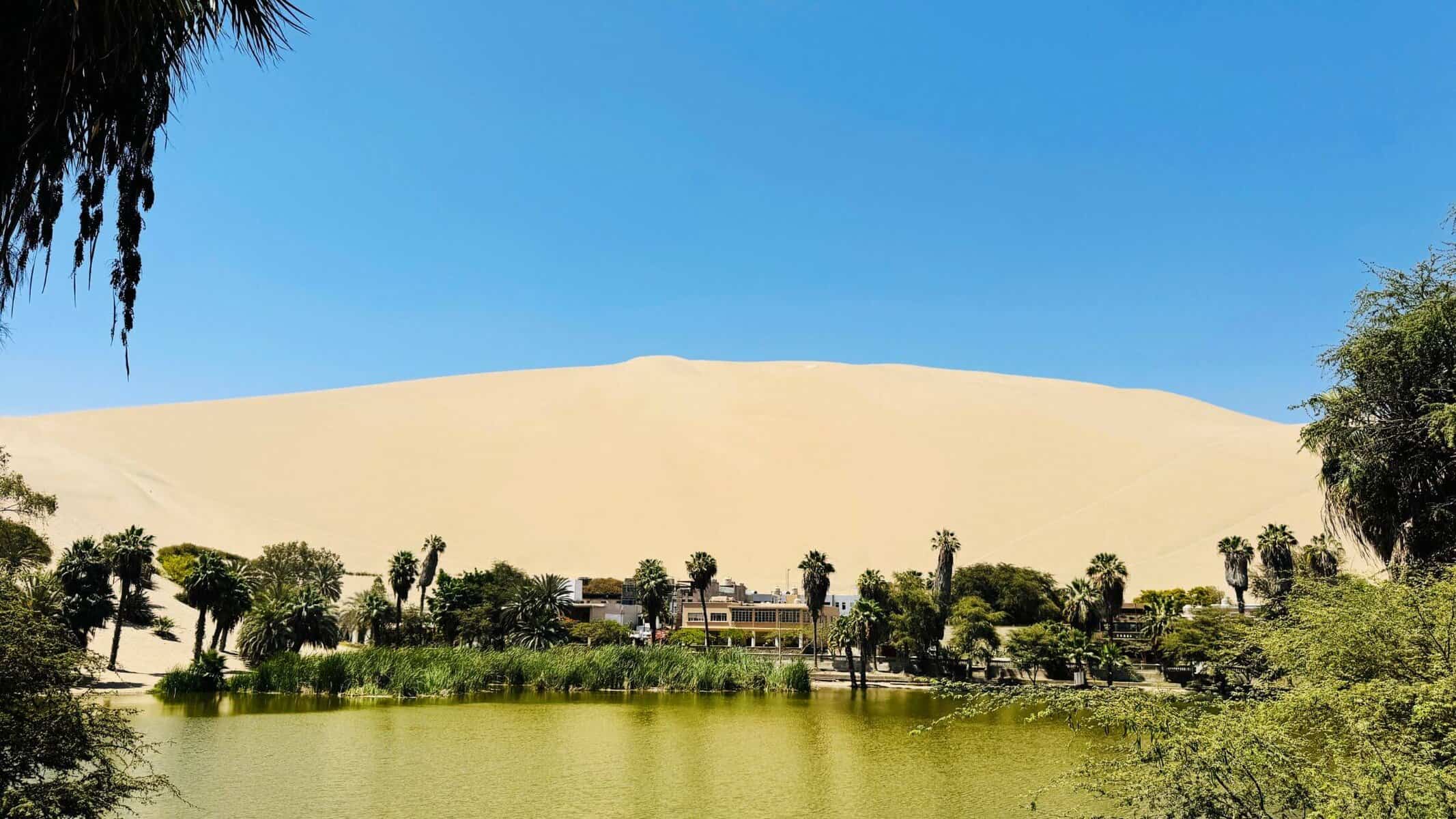 Peruhop_Route_Huacachina_Lagune_Wüste_Peru Laguna von Huacachina in Peru